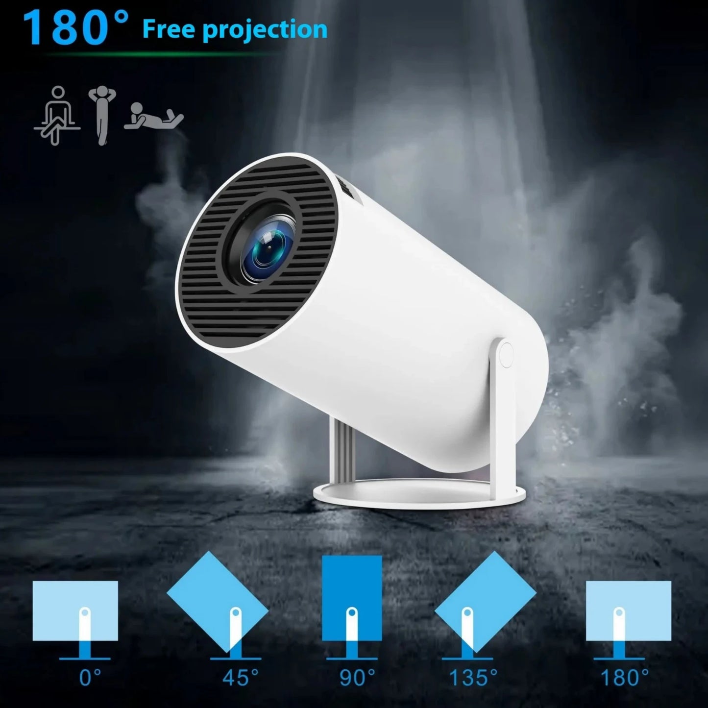 HY300 Pro Projector Home Theater Entertainment Portable Small Projector