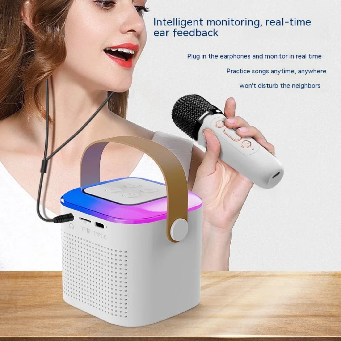 Wireless Karaoke System Portable Sing Along Machine