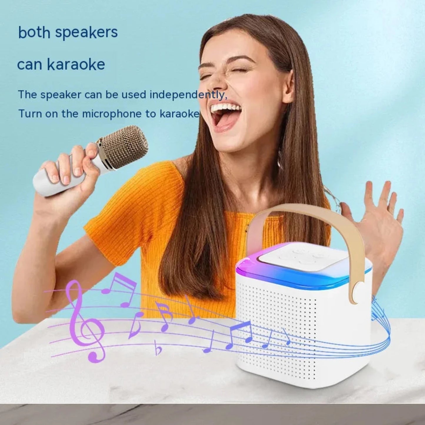 Wireless Karaoke System Portable Sing Along Machine