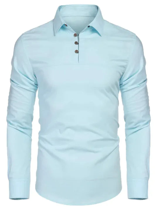 Men's Cotton Linen Long Sleeve Shirt