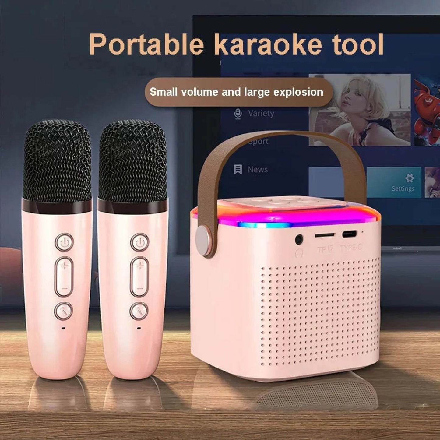 Wireless Karaoke System Portable Sing Along Machine