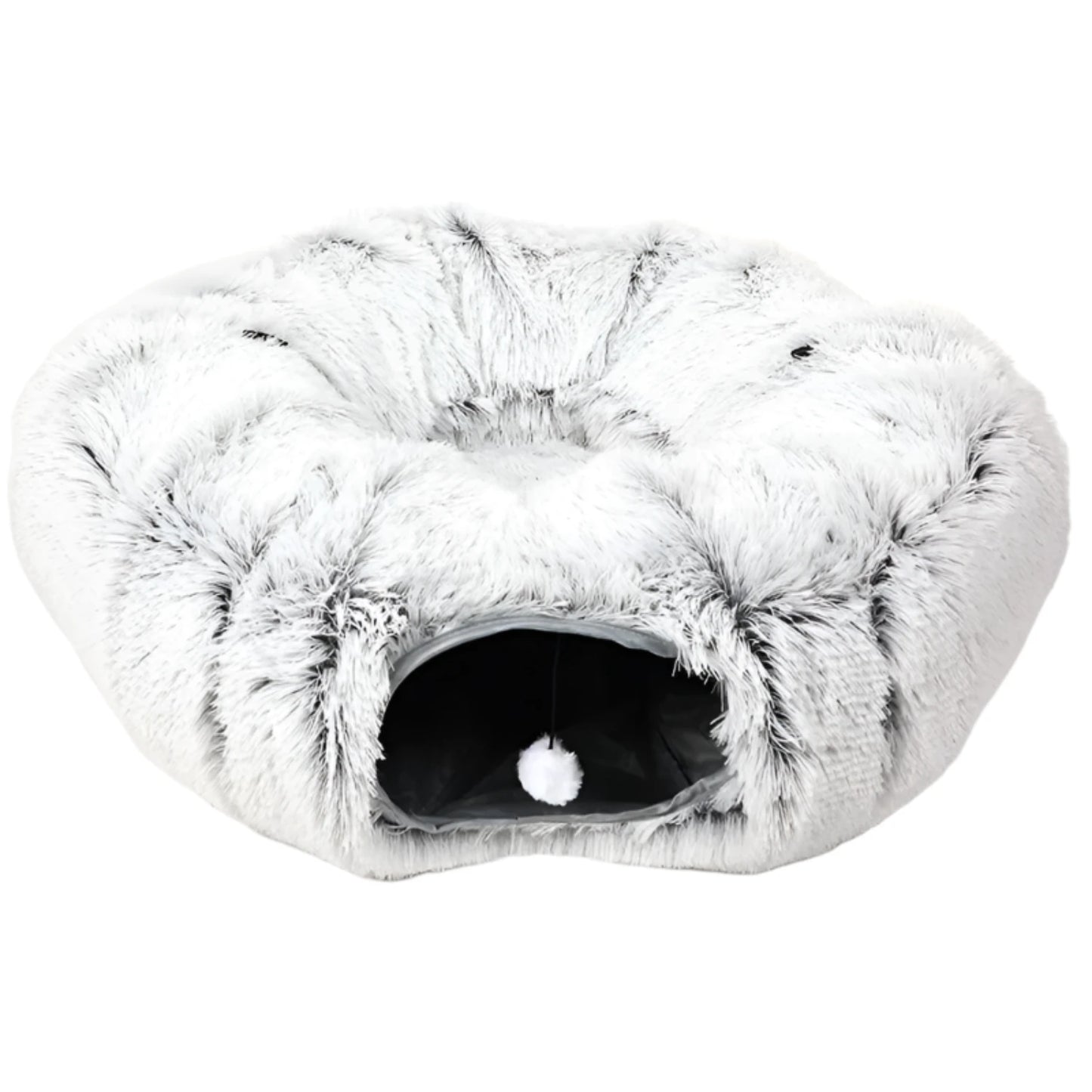 Soft Cat Bed House Kittens Round Tunnel Toy Deep Sleep Bed