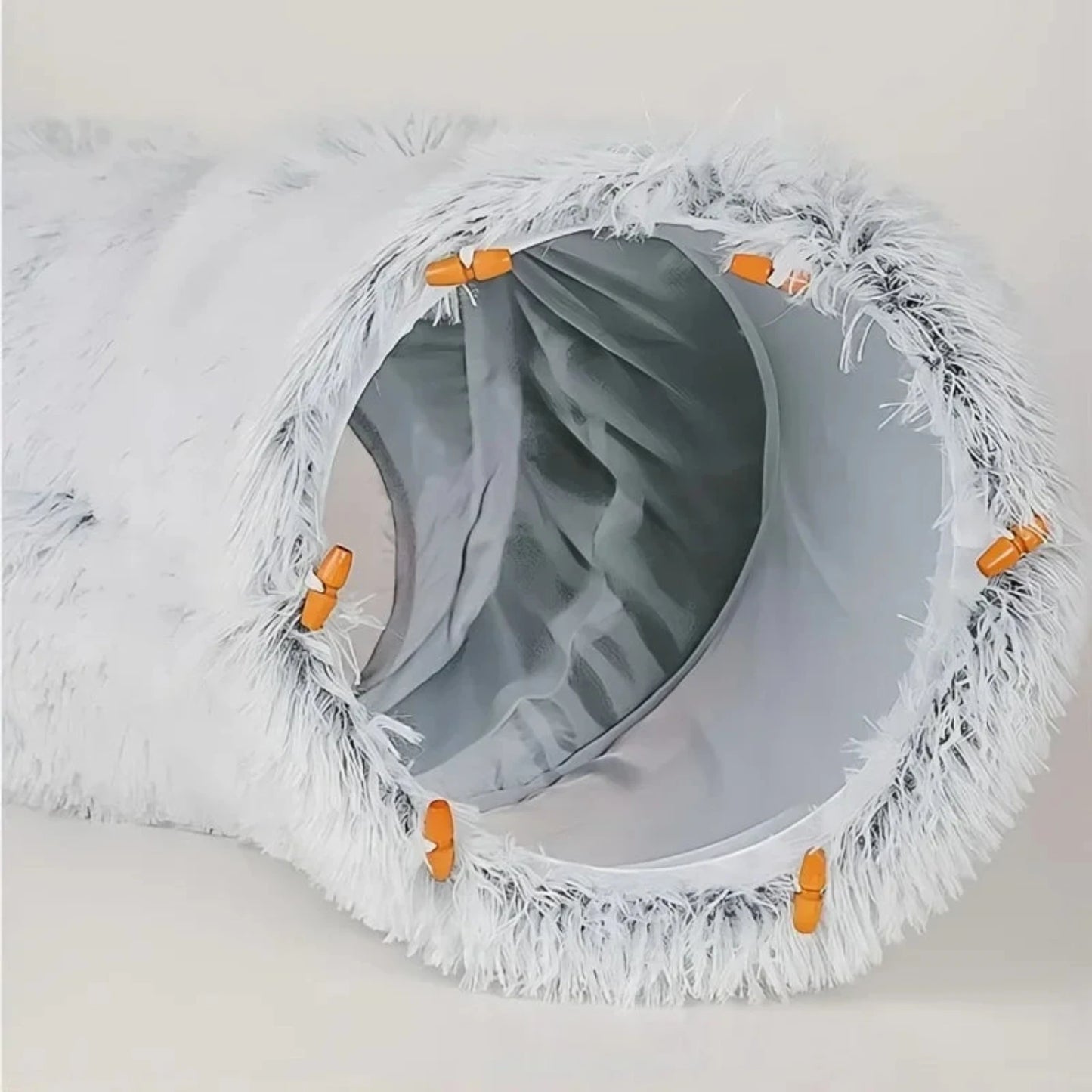 Soft Cat Bed House Kittens Round Tunnel Toy Deep Sleep Bed