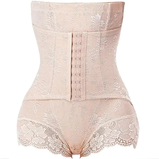 Sexy Lingerie Shapewear Lace Zipper Buckle Up Body Shaper