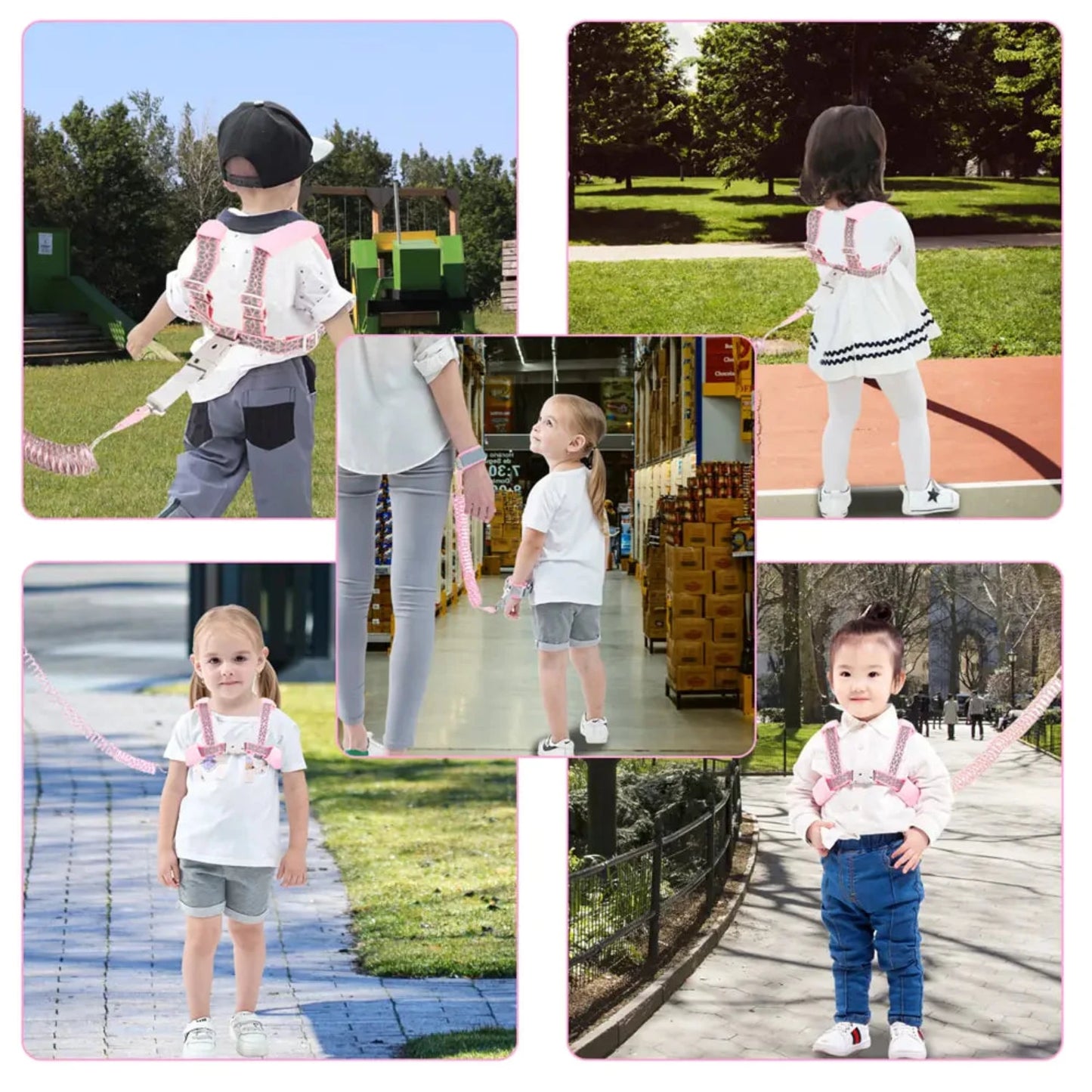 Reflective Toddler Leash: Anti-Lost Wristband Baby Safety Harnesses & Leashes