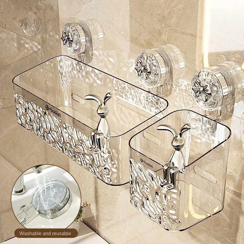 Elegant Suction Cup Storage Shelf