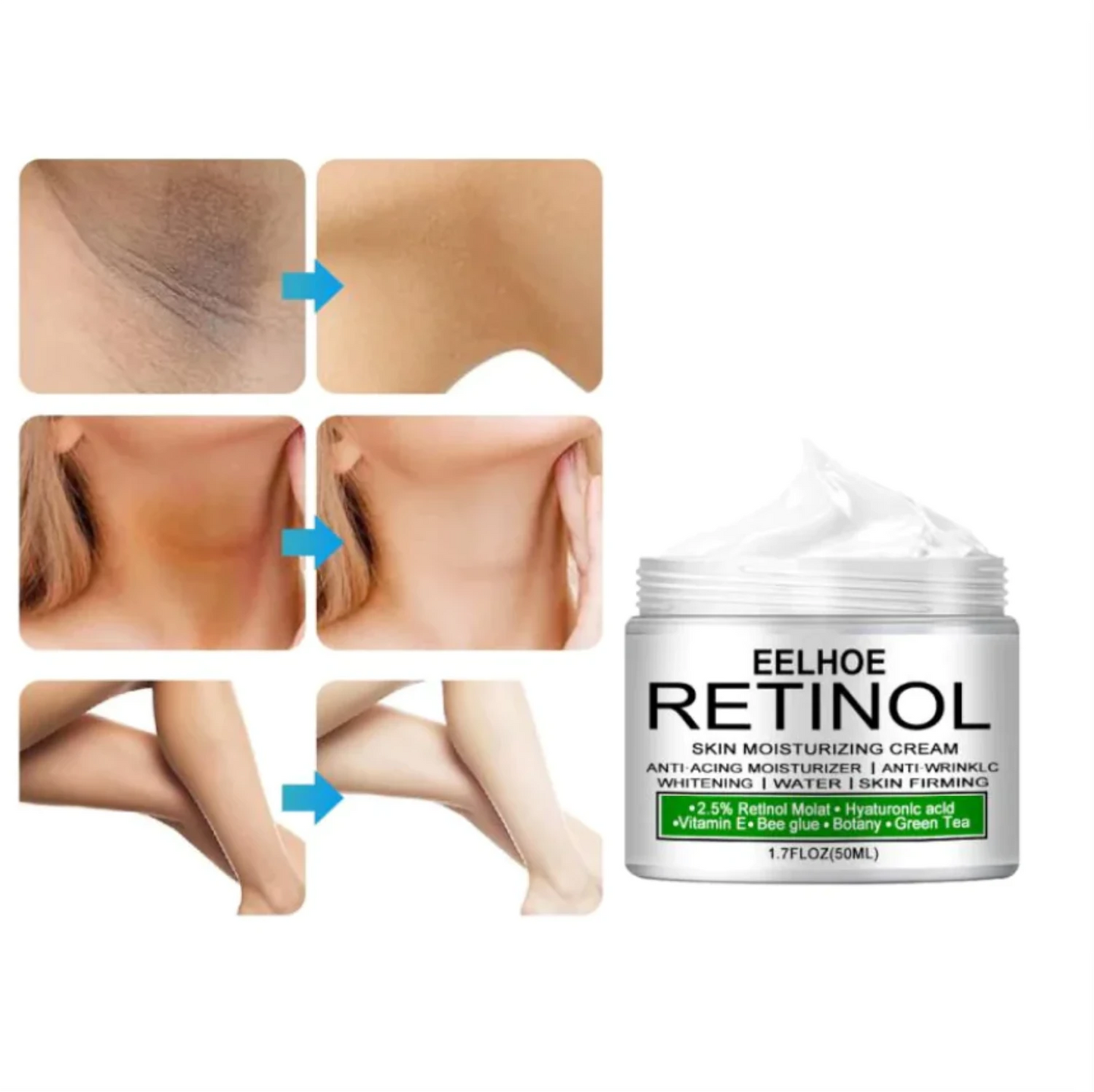 Reti-Clean™ 6-in-1 Ultimate Rectinol Skin Care Cream & Spot Brightening Solution