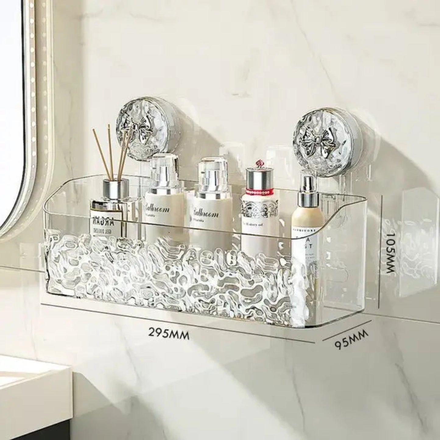 Elegant Suction Cup Storage Shelf