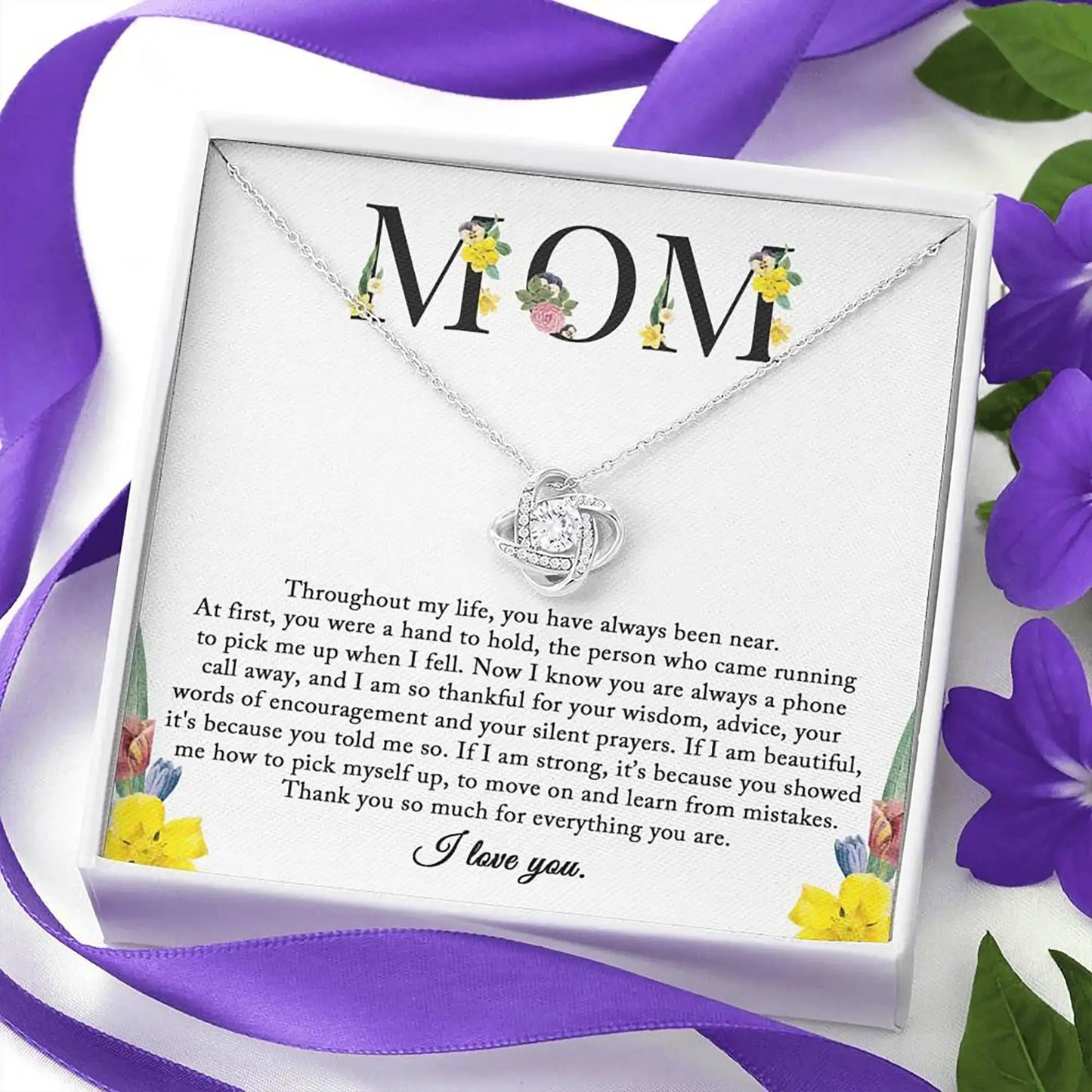 To My Mom Necklace Gift For Mum